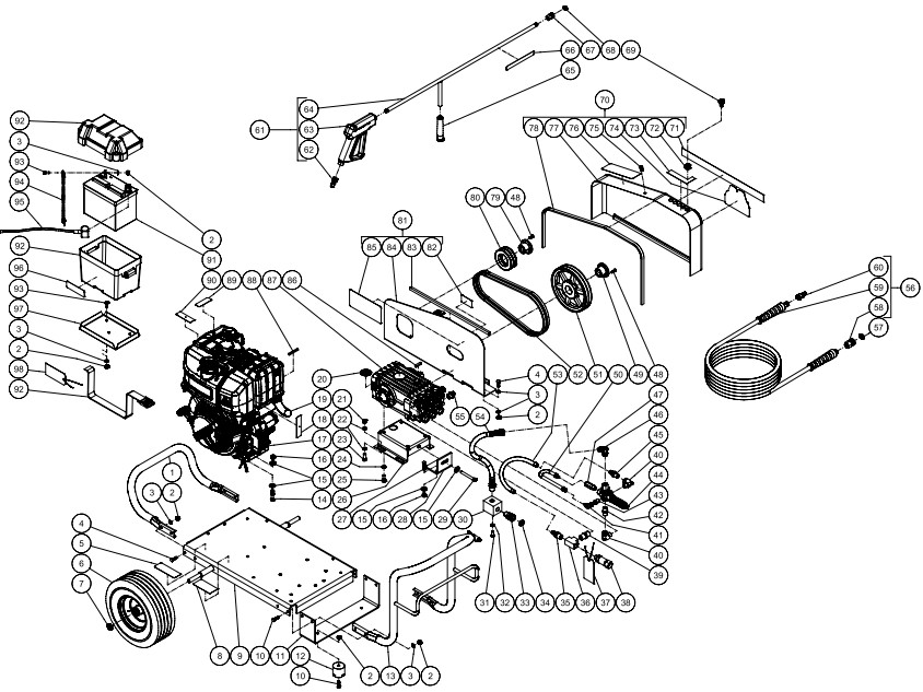 MITM GC-3004-0MKD 20KC12 pressure washer parts and manual